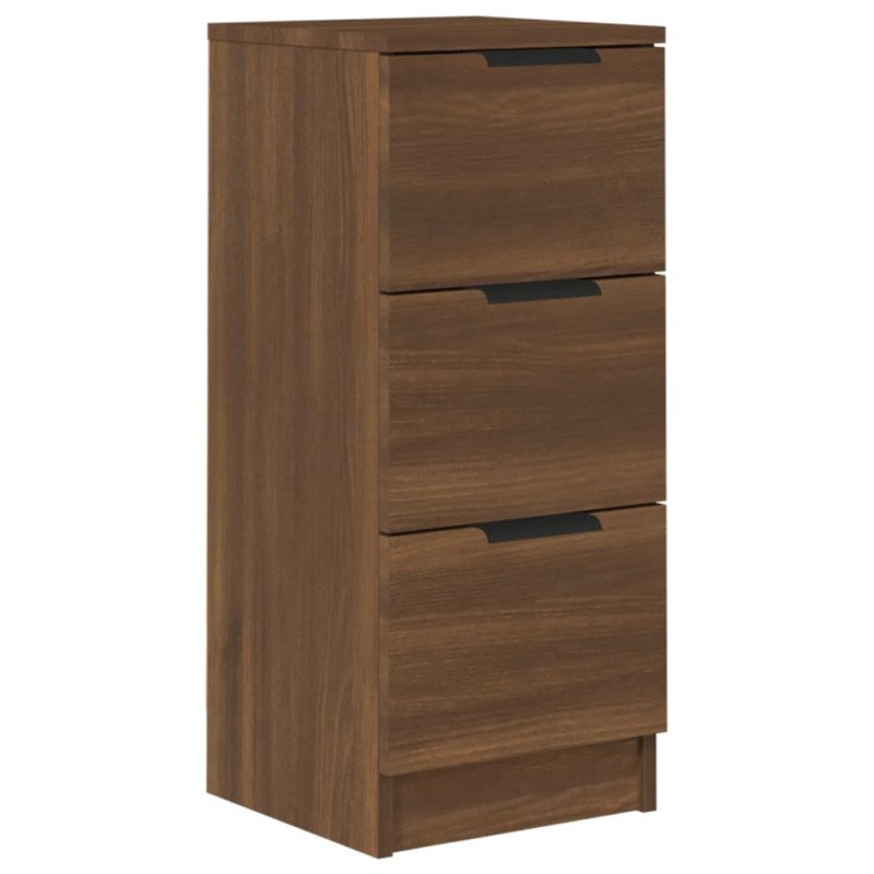 vidaXL Komoda hnedý dub 30x30x70 cm spracované drevo