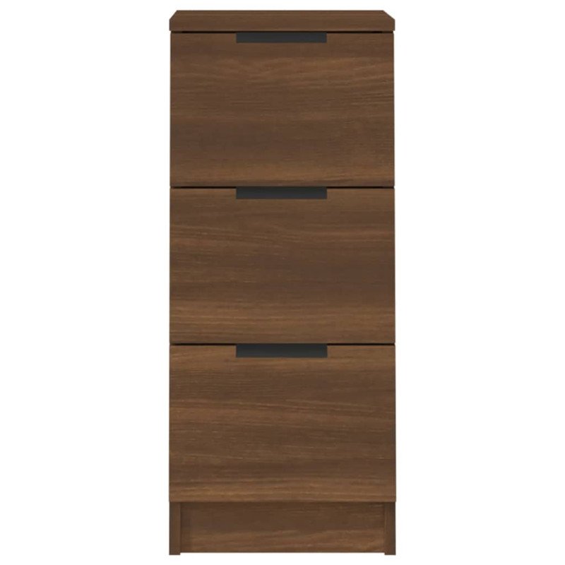 vidaXL Komoda hnedý dub 30x30x70 cm spracované drevo