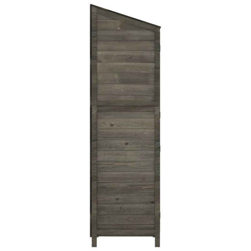vidaXL Záhradná kôlňa antracitová 102x52x174,5 cm jedľové drevo