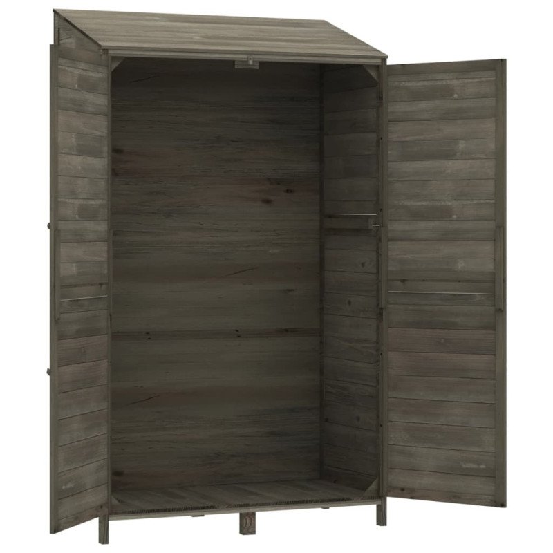 vidaXL Záhradná kôlňa antracitová 102x52x174,5 cm jedľové drevo