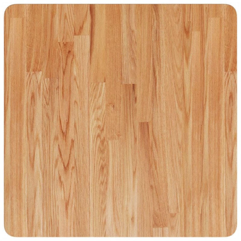 vidaXL Štvorcová stolová doska bledohnedá 60x60x1,5 cm lakovaný dub