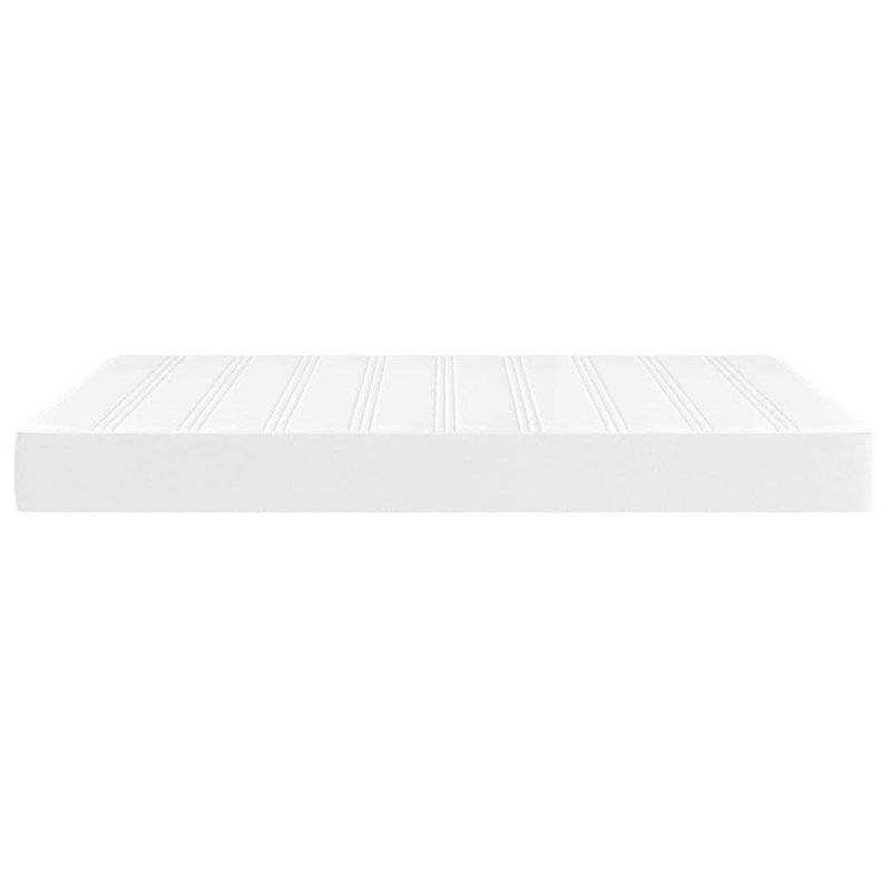vidaXL Matrac s taštičkovými pružinami biely 140x190x20 cm umelá koža