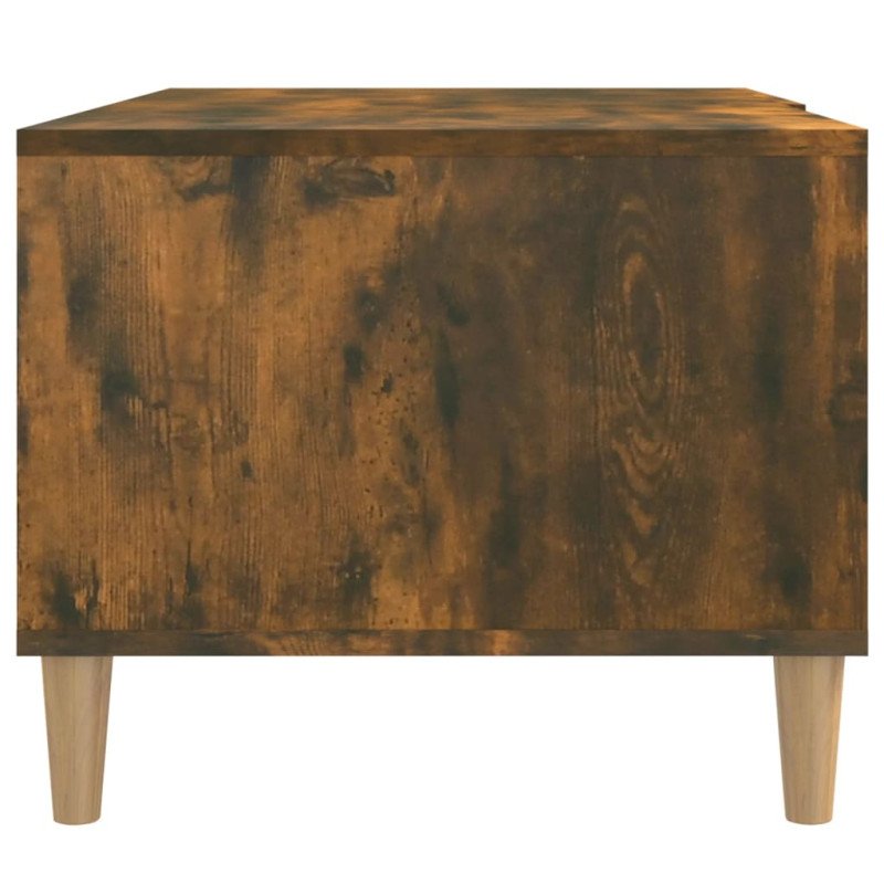 vidaXL Konferenčný stolík dymový dub 89,5x50x40 cm spracované drevo