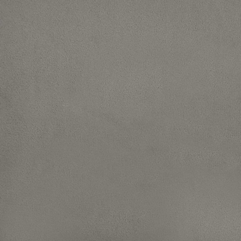 vidaXL Matrac s taštičkovými pružinami bledosivý 100x200x20 cm zamat