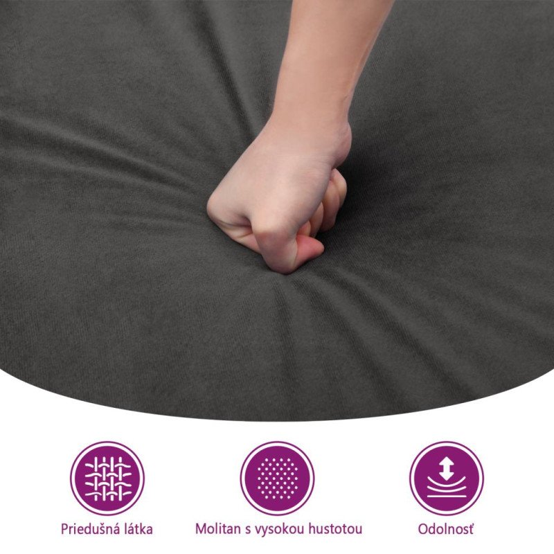 vidaXL Podnožka tmavozelená 60x50x41 cm zamat