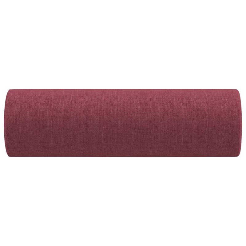 vidaXL Dekoratívne vankúše 2 ks vínové Ø15x50 látka