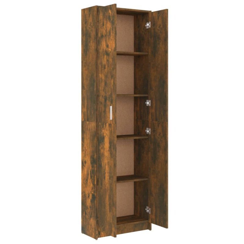vidaXL Šatník do chodby dymový dub 55x25x189 cm spracované drevo
