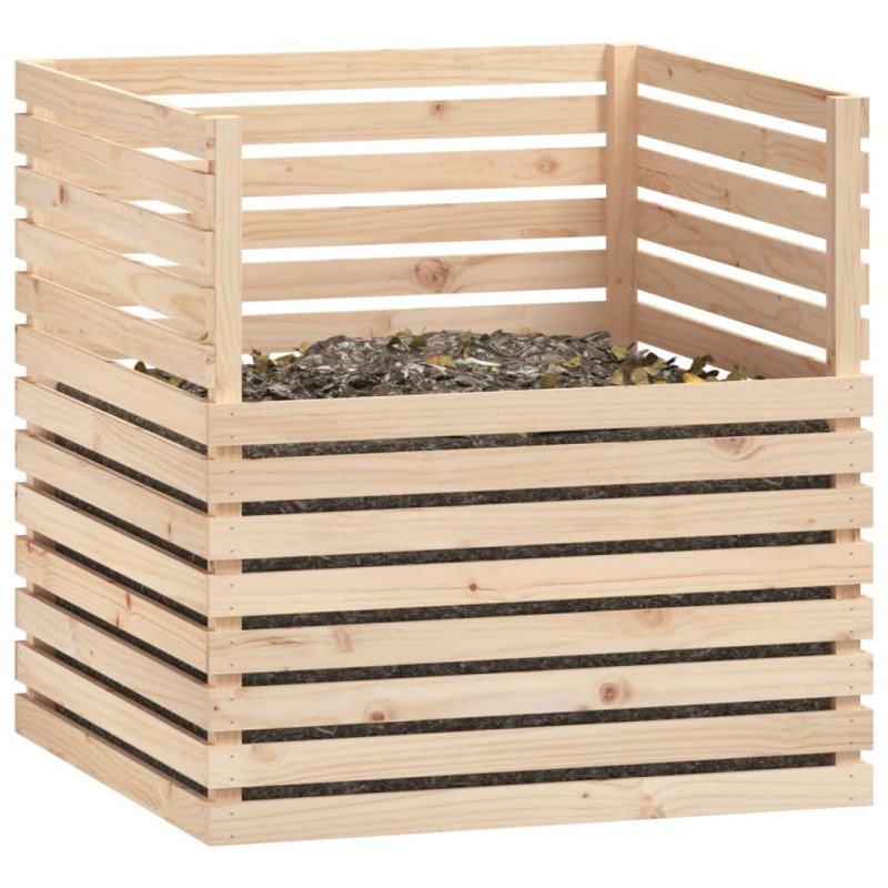 vidaXL Kompostér 100x100x102 cm masívne borovicové drevo