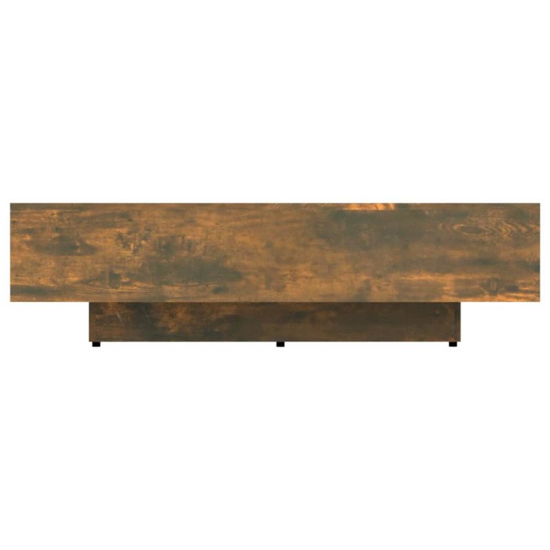 vidaXL Konferenčný stolík dymový dub 115x60x31 cm spracované drevo