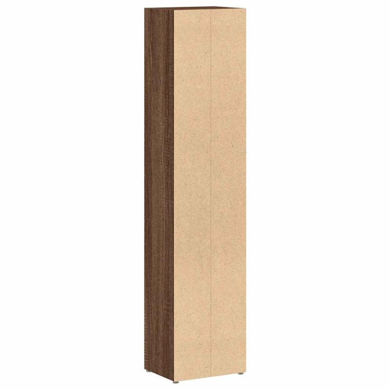 vidaXL CD skrinky 2 ks hnedý dub 21x16x93,5 cm spracované drevo