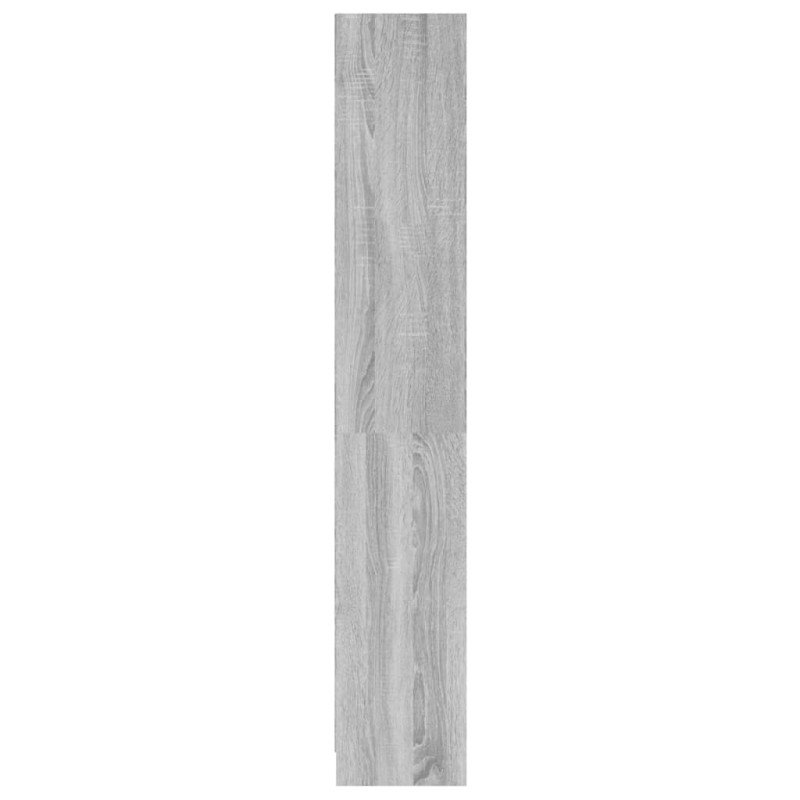 vidaXL 4-poschodová knižnica sivá sonoma 60x24x142 cm spracované drevo