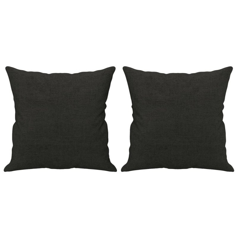 vidaXL Dekoratívne vankúše 2 ks čierne 40x40 cm látka