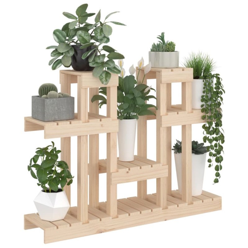 vidaXL Stojan na rastliny 104,5x25x77,5 cm masívna borovica
