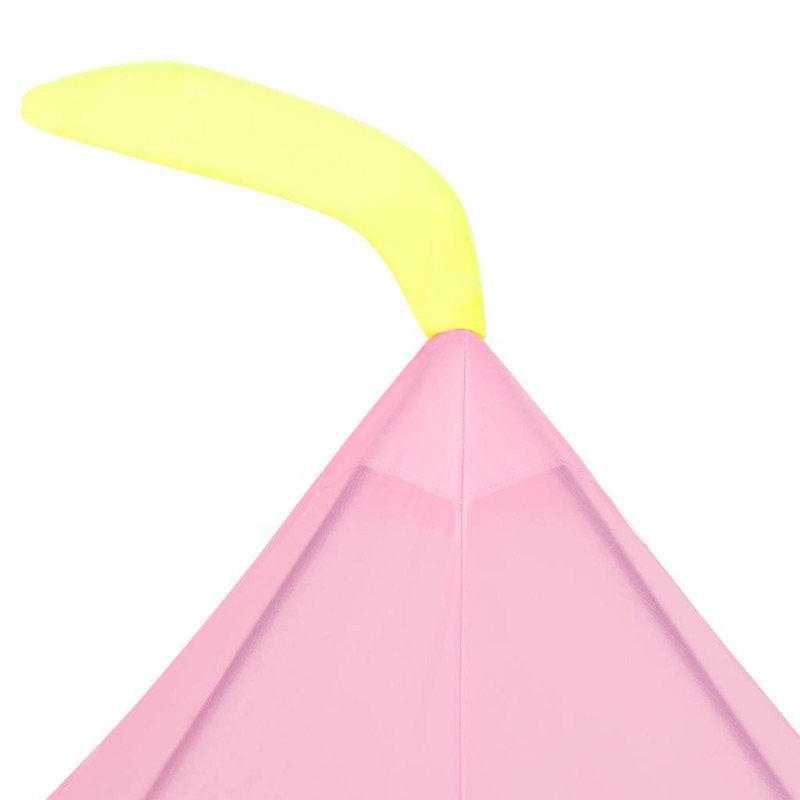 vidaXL Detský stan na hranie s 250 loptičkami ružový 100x100x127 cm