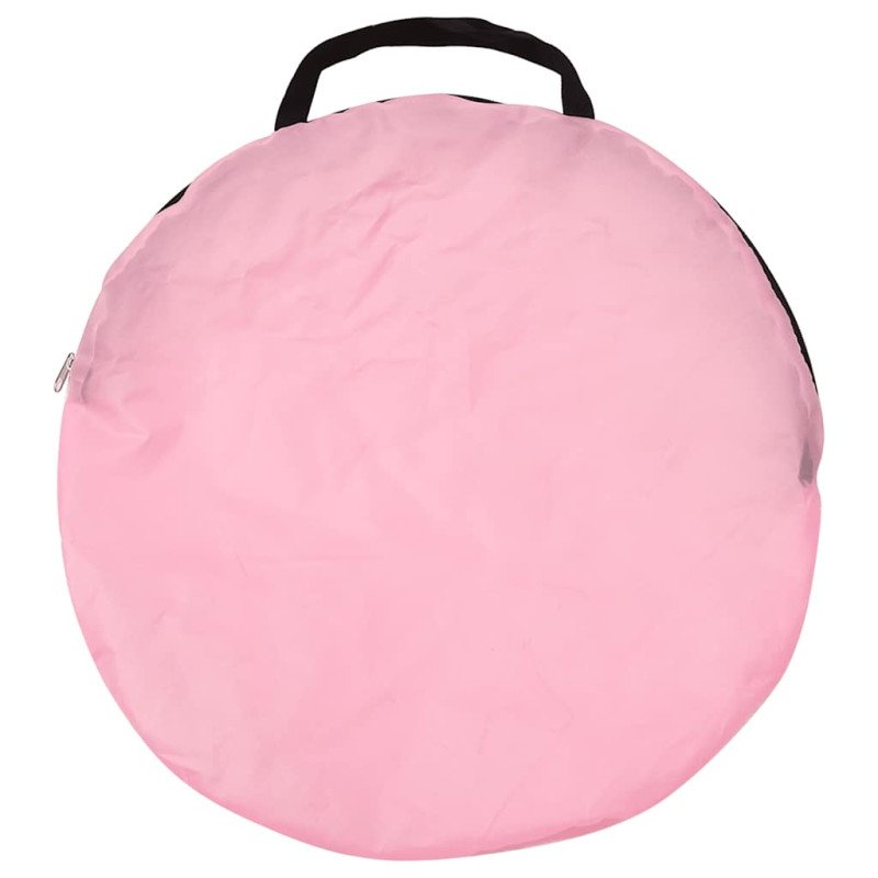 vidaXL Detský stan na hranie s 250 loptičkami ružový 100x100x127 cm