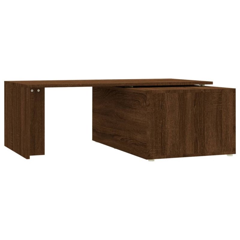 vidaXL Konferenčný stolík hnedý dub 150x50x35 cm spracované drevo