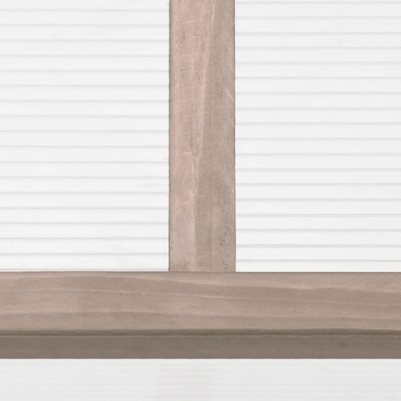 vidaXL Skleník sivý 110x58,5x39 cm jedľové drevo