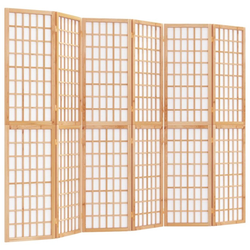 vidaXL Skladací paraván so 6 panelmi japonský štýl 240x170 cm