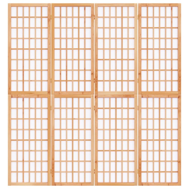 vidaXL Skladací paraván so 4 panelmi japonský štýl 160x170 cm