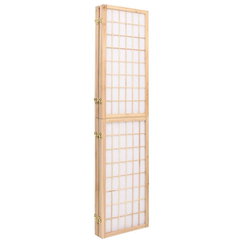 vidaXL Skladací paraván so 4 panelmi japonský štýl 160x170 cm