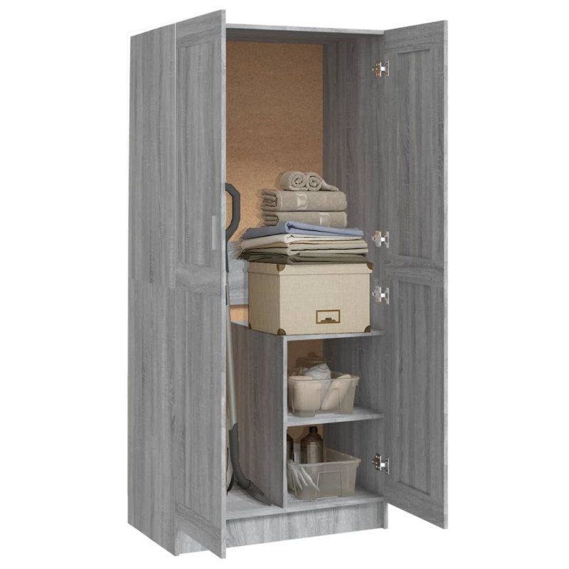 vidaXL Šatník sivý dub sonoma 82,5x51,5x180 cm spracované drevo