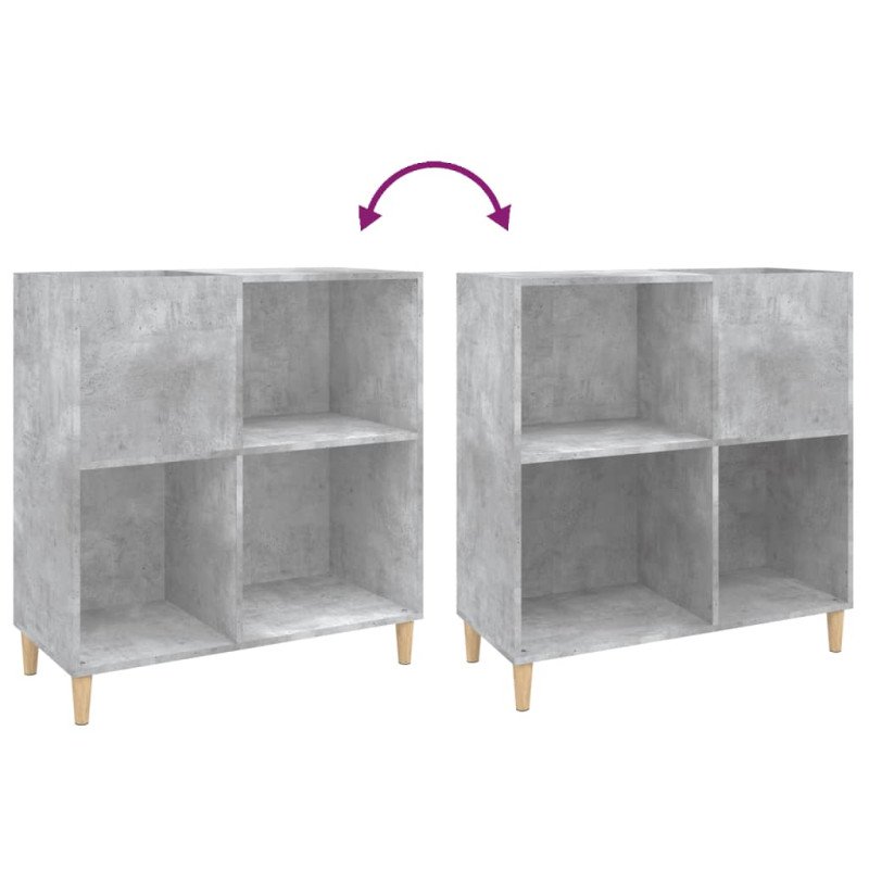 vidaXL Skrinka na platne betónovosivá 84,5x38x89 cm kompozitné drevo