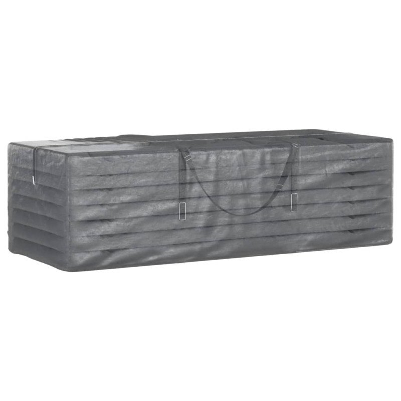 vidaXL Tašky na záhradné vankúše 2 ks čierne 135x40x55 cm polyetylén