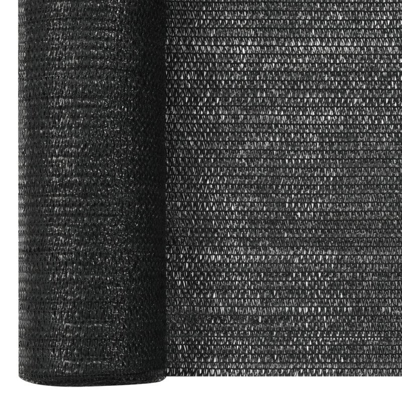 vidaXL Tieniaca sieť čierna 1x10 m HDPE 75 g/m² 