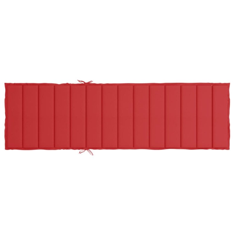 vidaXL Podložka na ležadlo, červená 200x70x3 cm, oxfordská látka
