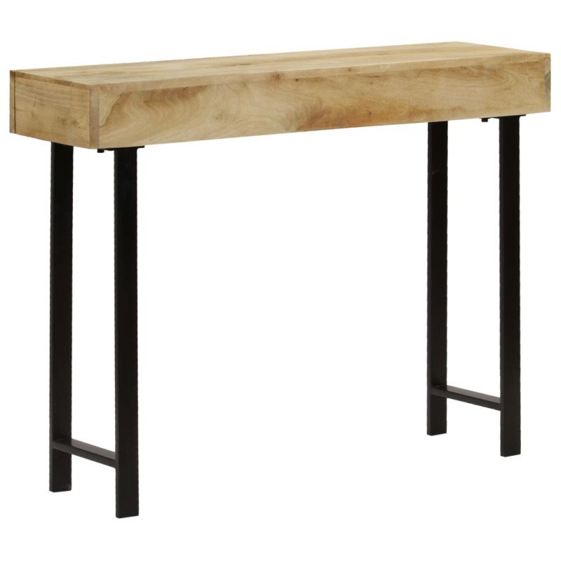 vidaXL Konzolový stolík 102x30x79 cm masívne mangovníkové drevo