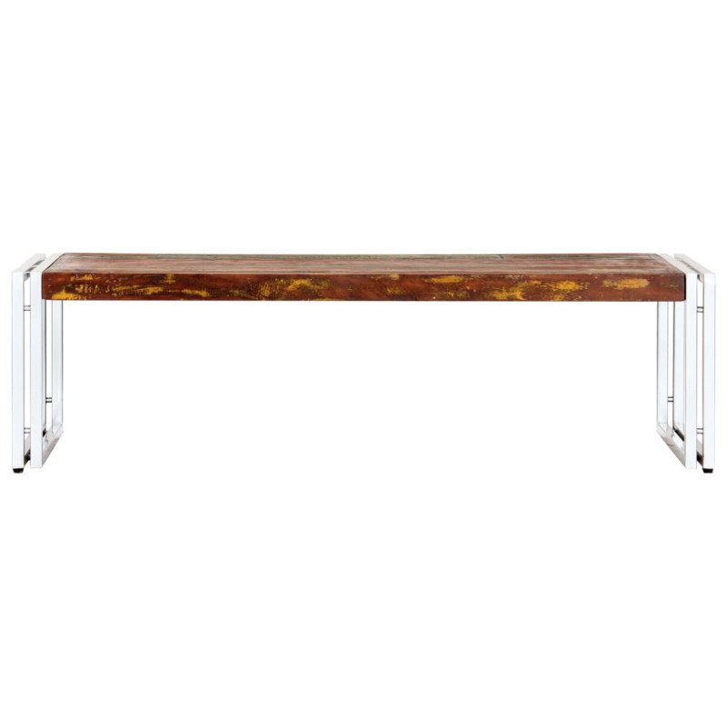 vidaXL Konferenčný stolík 120x60x35 cm, recyklovaný masív  