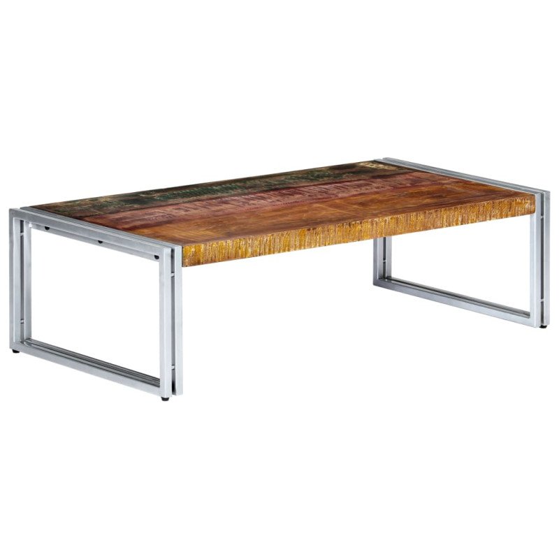 vidaXL Konferenčný stolík 120x60x35 cm, recyklovaný masív  