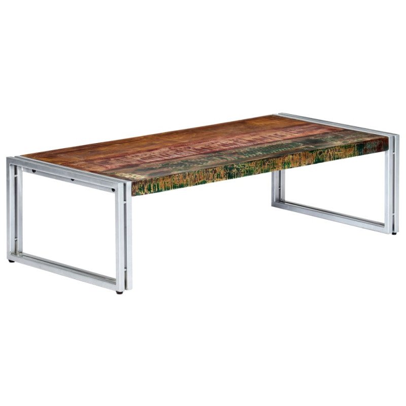 vidaXL Konferenčný stolík 120x60x35 cm, recyklovaný masív  