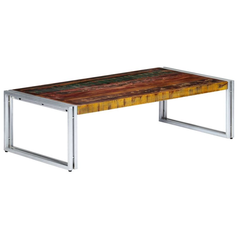 vidaXL Konferenčný stolík 120x60x35 cm, recyklovaný masív  