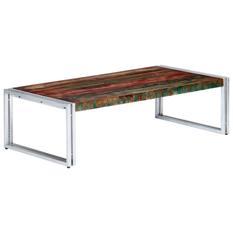vidaXL Konferenčný stolík 120x60x35 cm, recyklovaný masív  