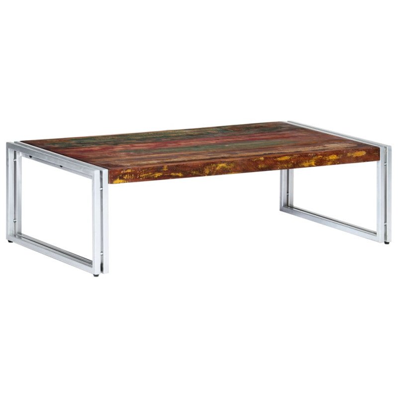 vidaXL Konferenčný stolík 120x60x35 cm, recyklovaný masív  