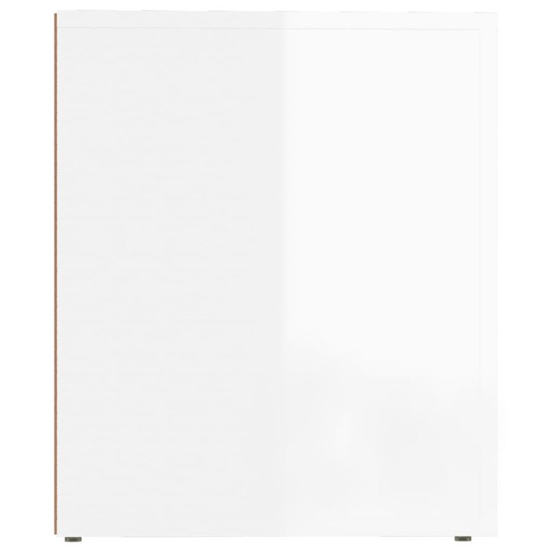 vidaXL Nočné stolíky 2 ks lesklé biele 50x39x47 cm