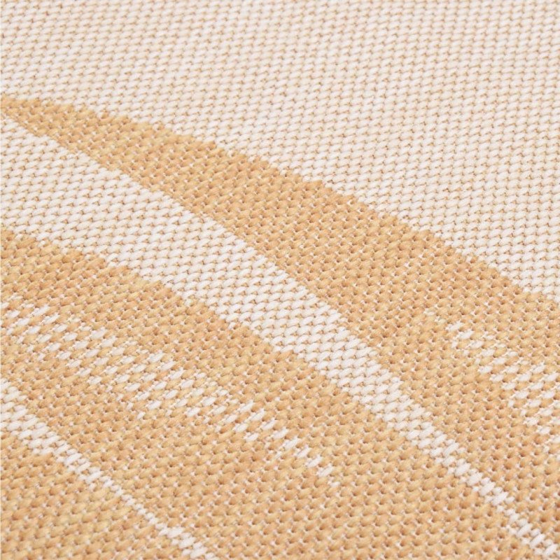 vidaXL Vonkajší koberec s plochým tkaním 100x200 cm listový vzor