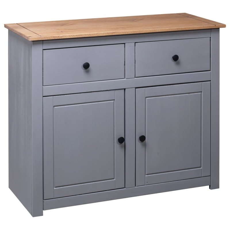 vidaXL Komoda sivá 93x40x80 cm borovicový masív Panama Range