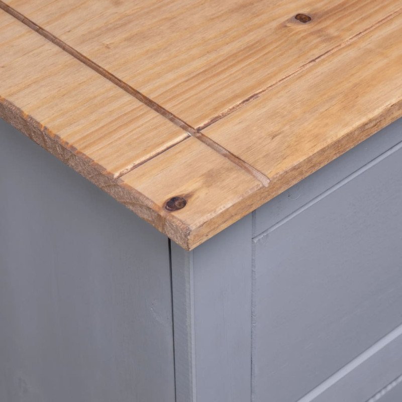 vidaXL Komoda sivá 93x40x80 cm borovicový masív Panama Range