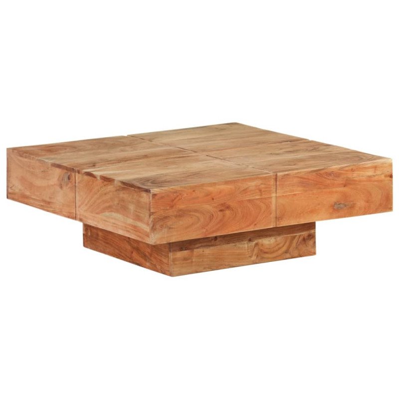 vidaXL Konferenčný stolík 80x80x28 cm masívne akáciové drevo