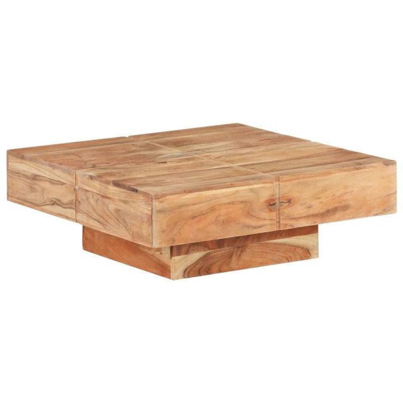 vidaXL Konferenčný stolík 80x80x28 cm masívne akáciové drevo