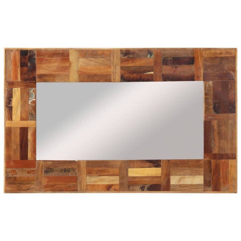 vidaXL Nástenné zrkadlo recyklovaný masív 50x80 cm