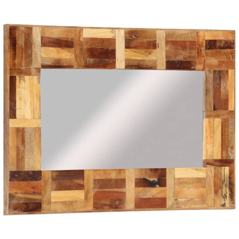vidaXL Nástenné zrkadlo recyklovaný masív 50x80 cm