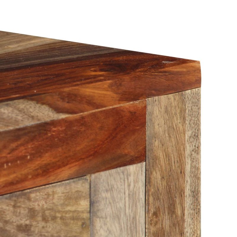 vidaXL Konzolový stolík s 3 zásuvkami 120x30x75 cm sheeshamový masív