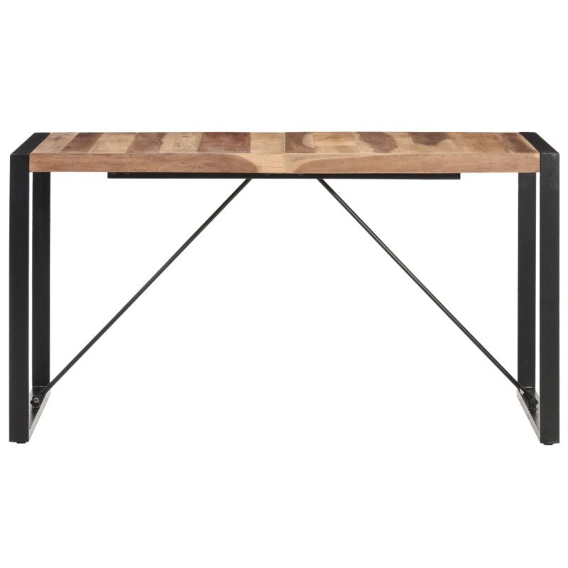 vidaXL Jedálenský stôl 140x70x75 cm masívne drevo so sheeshamovou úpravou