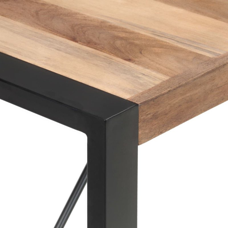 vidaXL Jedálenský stôl 140x70x75 cm masívne drevo so sheeshamovou úpravou