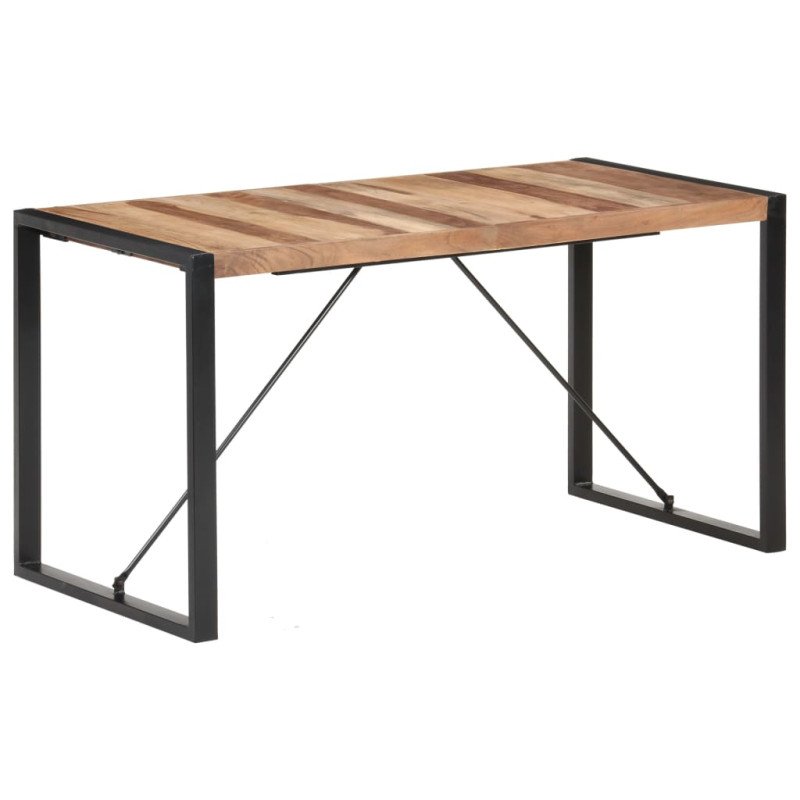 vidaXL Jedálenský stôl 140x70x75 cm masívne drevo so sheeshamovou úpravou