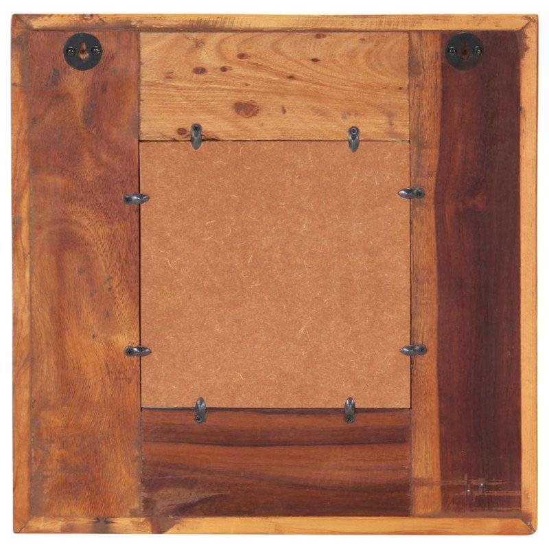 vidaXL Zrkadlo s obložením s Budhom 50x50 cm masívne recyklované drevo