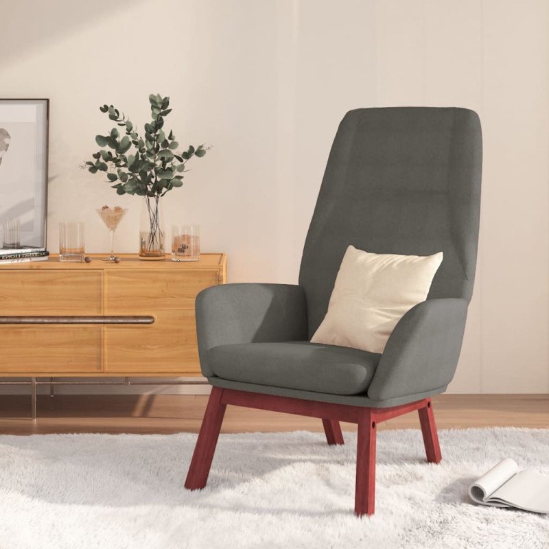 vidaXL Relaxačné kreslo bledosivé látkové